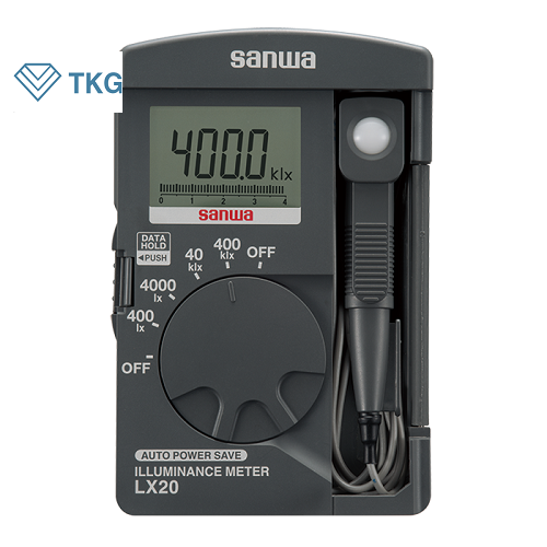 Máy đo cường độ ánh sáng Sanwa Model LX20 (400 lx, 4000 lx, 40 klx, 400 klx)