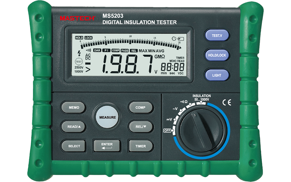 Máy đo điện trở cách điện Mastech MS5203 (1000V - 10,00GΩ)