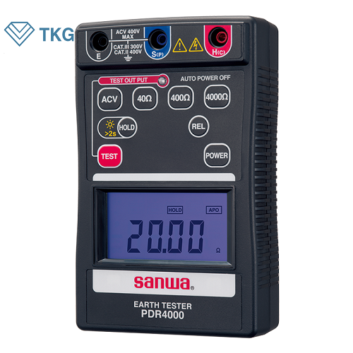 Đồng hồ đo điện trở đất Sanwa PDR4000 (40Ω, 400Ω, 4000Ω)