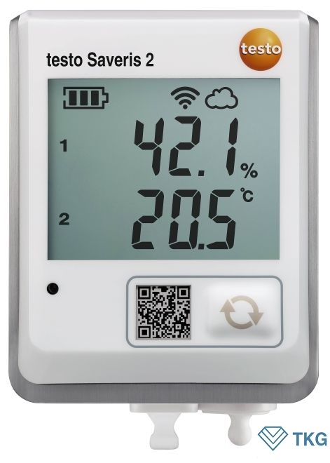 Máy đo ghi nhiệt độ, độ ẩm testo Saveris 2-H2 đầu dò ngoài (Wifi, -40 đến +70°C, 0 to 100 %RH)