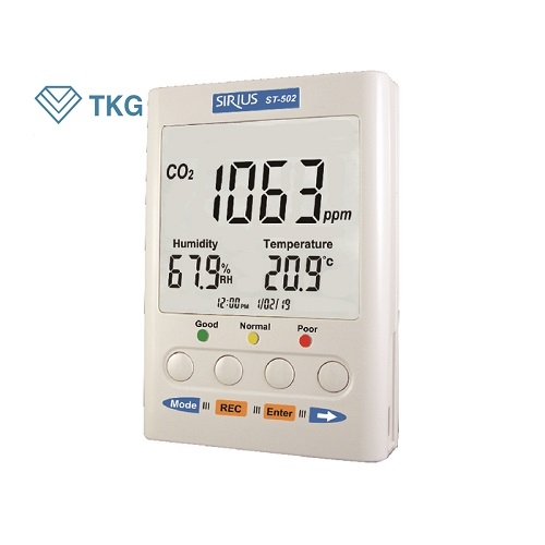 Màn hình theo dõi CO2 nhiệt độ độ ẩm Tenmars ST-502 (0~9999 ppm; 0-50℃; 5-99%RH)