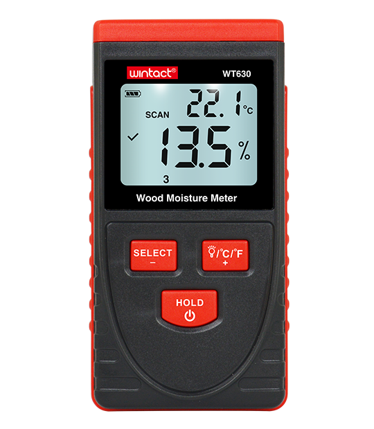 Máy đo độ ẩm gỗ tiếp bằng siêu âm Wintact WT630