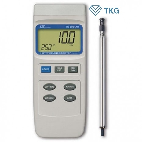 Máy đo tốc độ lưu lượng gió Lutron YK-2004AH (0.2 - 20.0 m/s, 0 - 999,900 CMM)