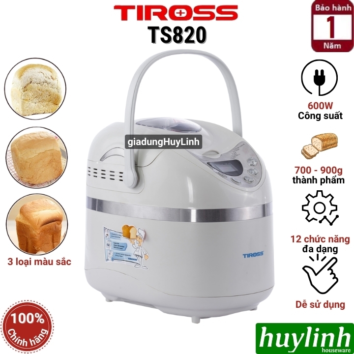 CÔNG THỨC LÀM BÁNH MÌ THƠM NGON BẰNG MÁY TIROSS TẠI NHÀ