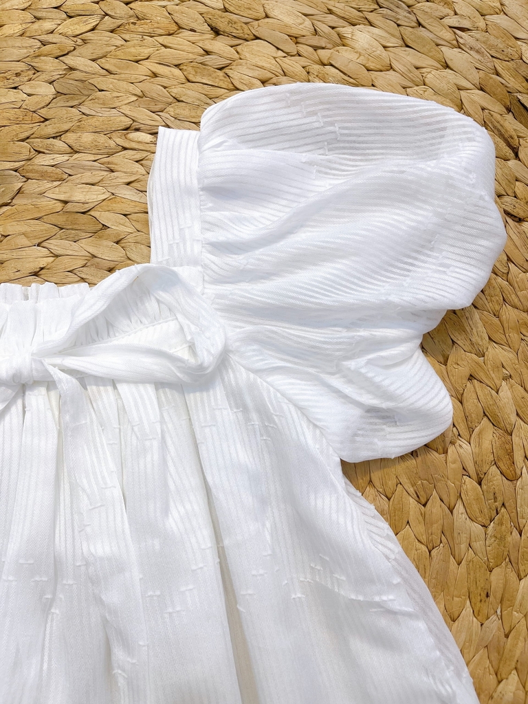 ẢNH THẬT) Đầm babydoll nữ bánh bèo trắng chất voan tơ 2 lớp mới- đầm nữ