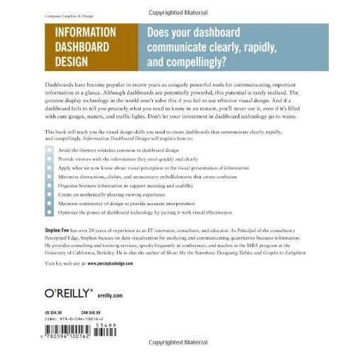 Information Dashboard Design: The Effective Visual Communication of Data
