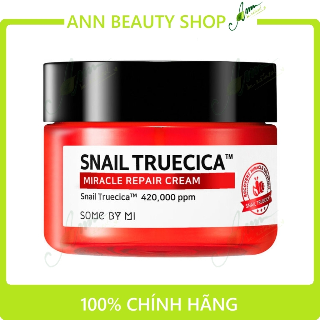 Kem Dưỡng Ốc Sên Phục Hồi Da Some By Mi Snail Truecica 60g