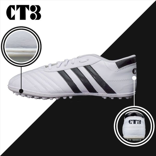 Giày Thể Thao Wika Ba Sọc - Trắng Đen