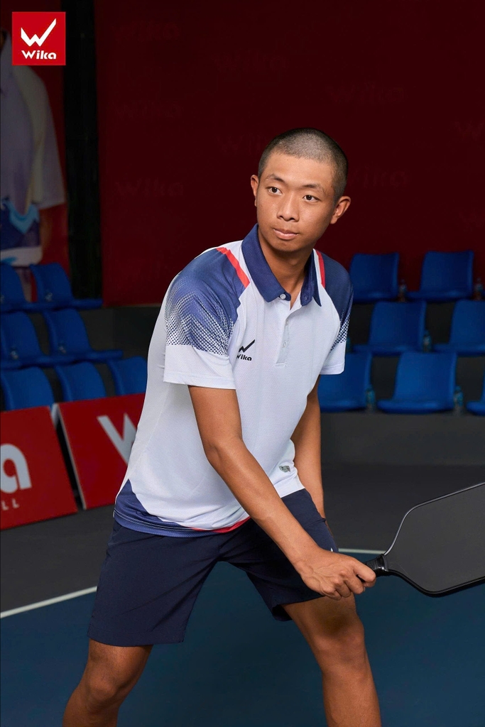 Áo Thun Wika Polo Tuna - Trắng Navy