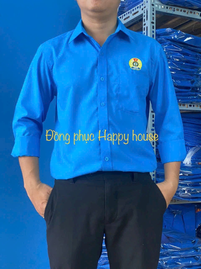 Phôi Áo Sơ Mi Công Đoàn Nam - Nữ