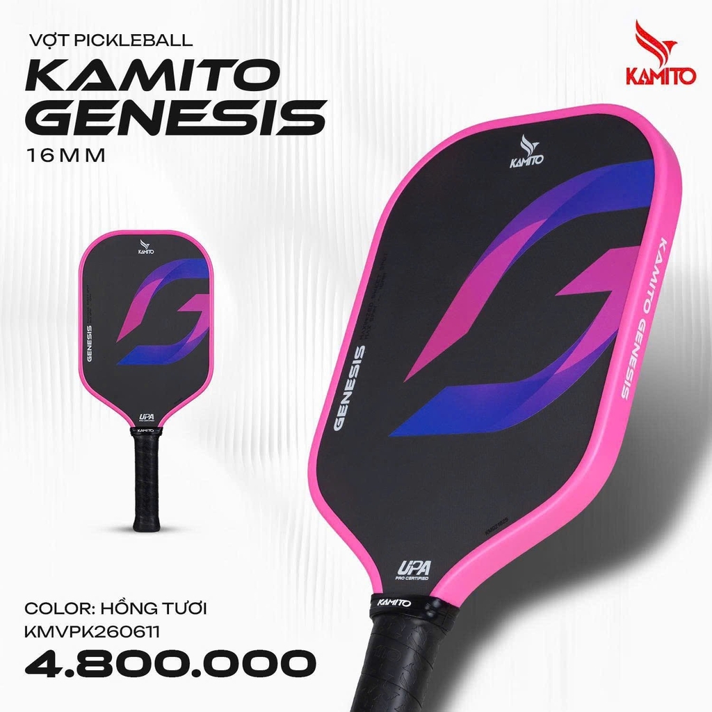 Vợt Pickleball Kamito Genesis 16mm