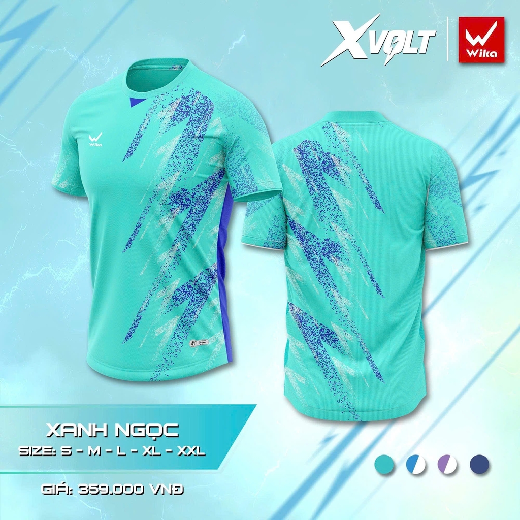 Áo thun thể thao Wika X-Volt - Xanh ngọc (Nữ)