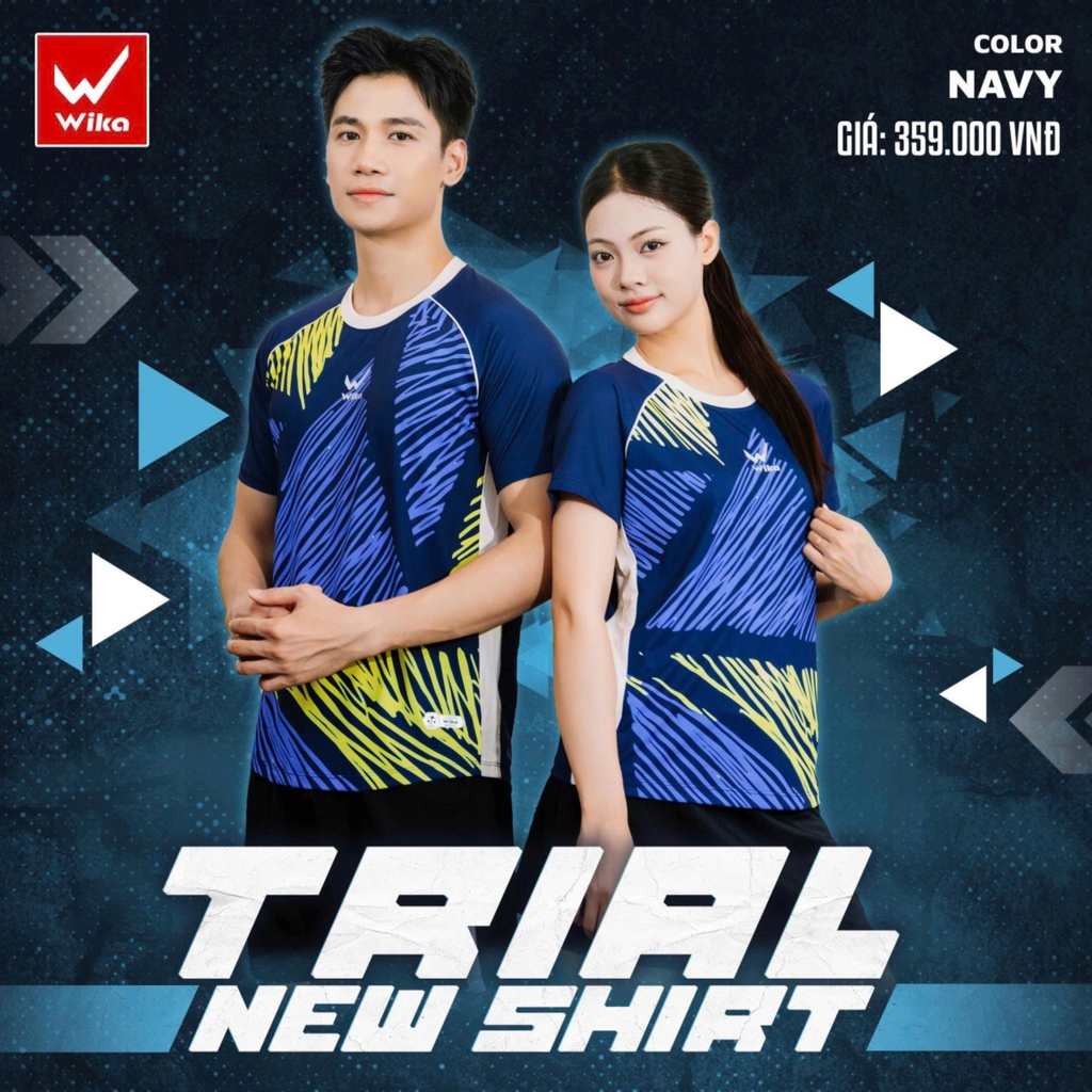 Áo thun thể thao Wika Trial - NaVy (Nữ)