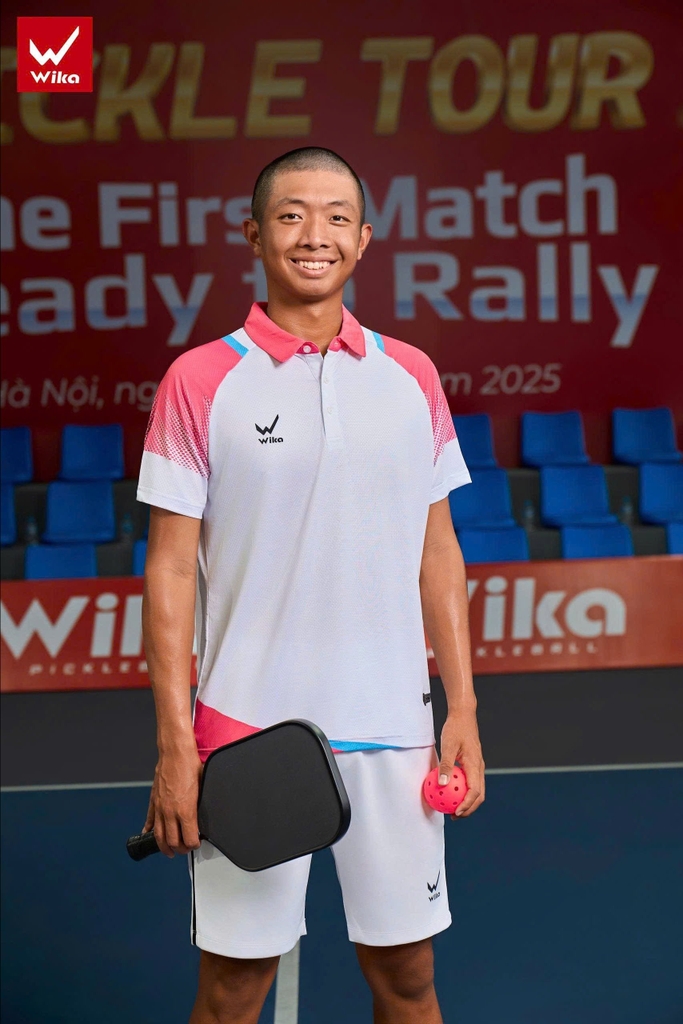 Áo Thun Wika Polo Tuna - Trắng hồng