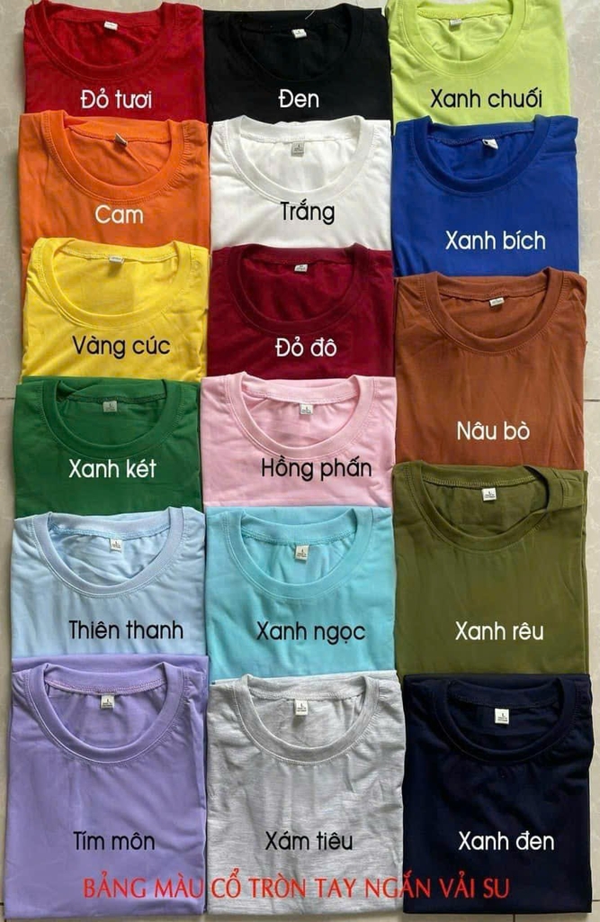 Phôi Áo Cổ Tròn Trơn Bé