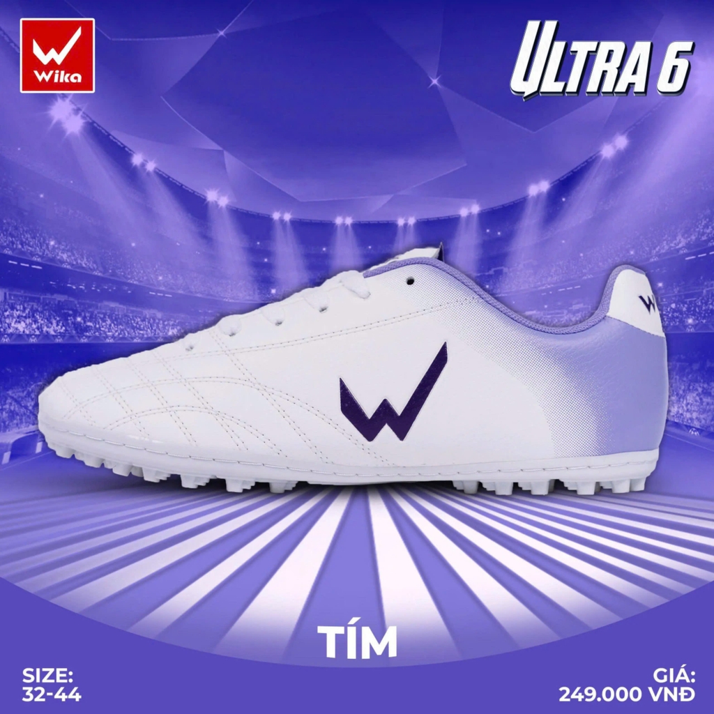 Giày Đá Bóng Wika Ultra 6 Màu Tím