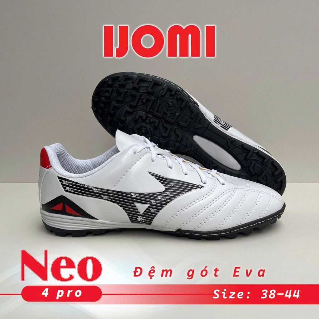 Giày đá banh Neo 4 pro đen Đệm gót eva