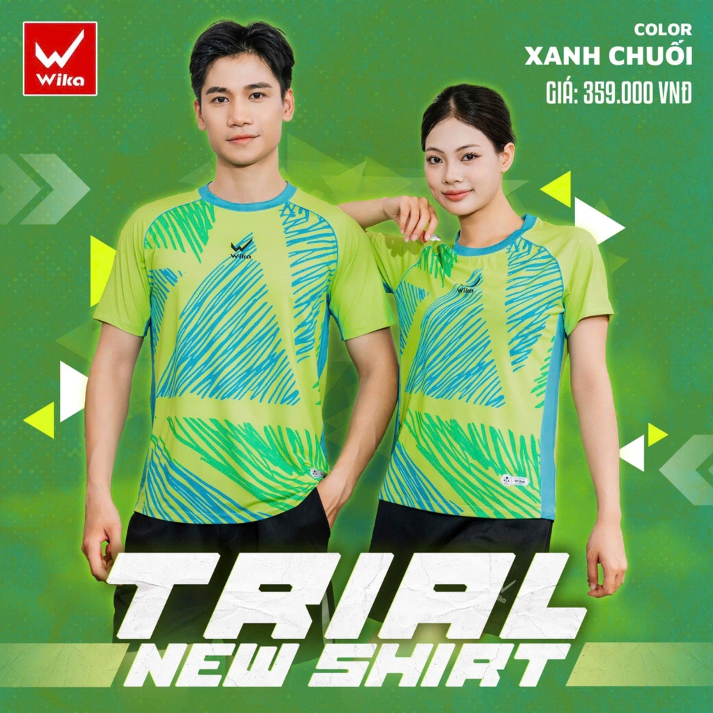 Áo thun thể thao Wika Trial - Xanh chuối (Nữ)