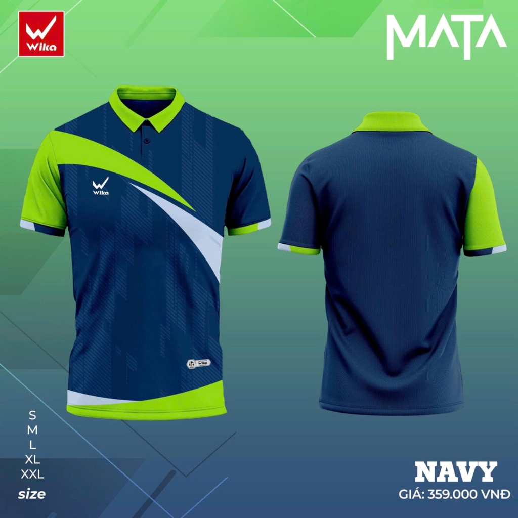 Áo Thun Wika Polo Mata - Navy