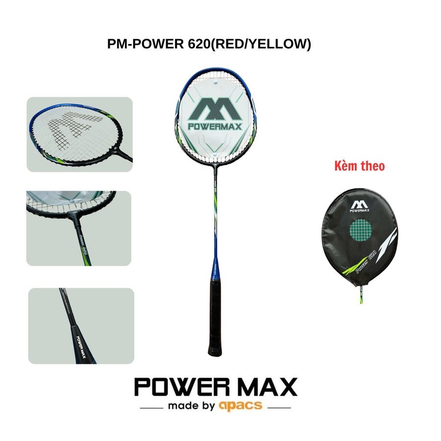 Vợt Cầu Lông Power Max Power 620 (Đan sẵn)