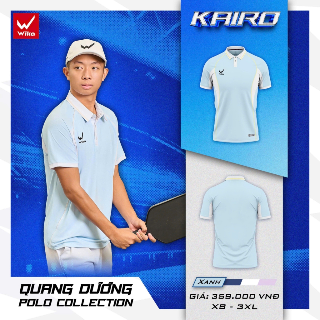 Áo Thun Wika Polo Kairo - Xanh