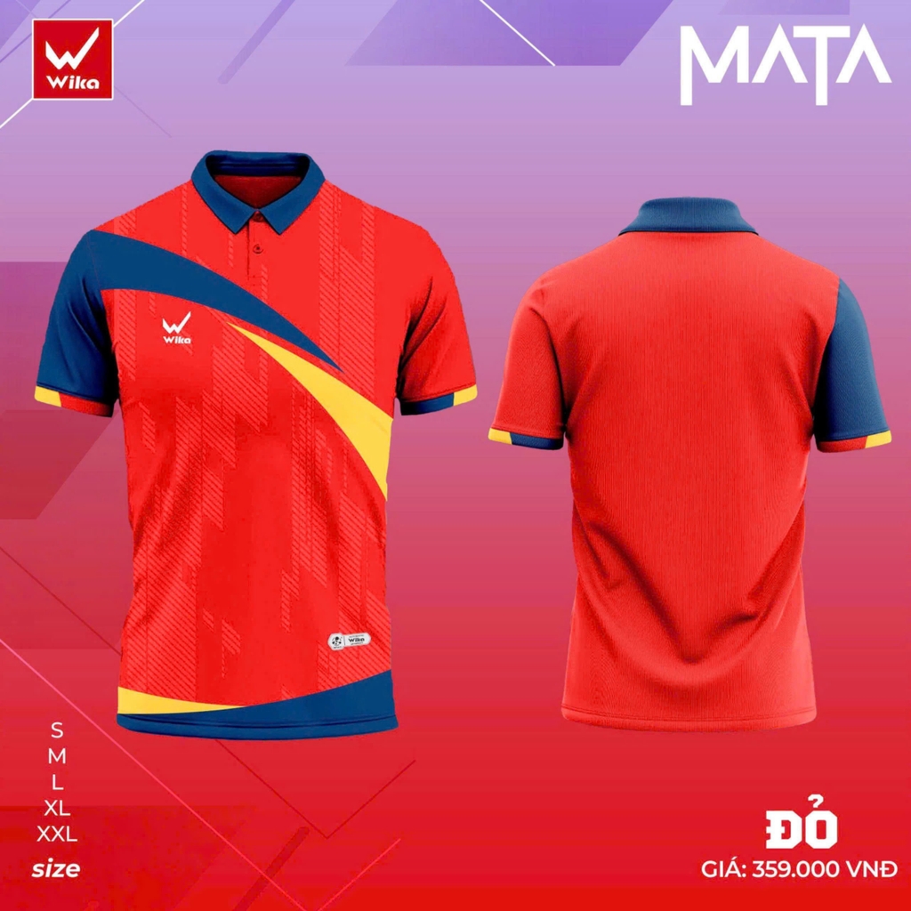 Áo Thun Wika Polo Mata - Đỏ