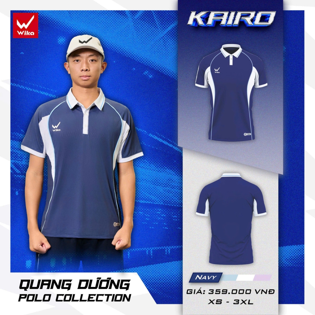 Áo Thun Wika Polo Kairo - Navy