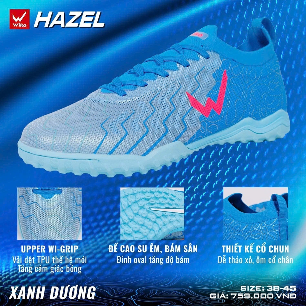 Giày Đá Bóng Wika Hazel Xanh Dương