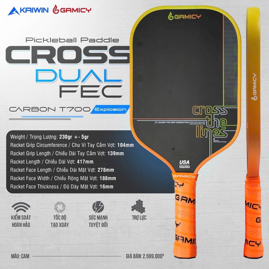 Vợt Pickleball Gamicy Cross