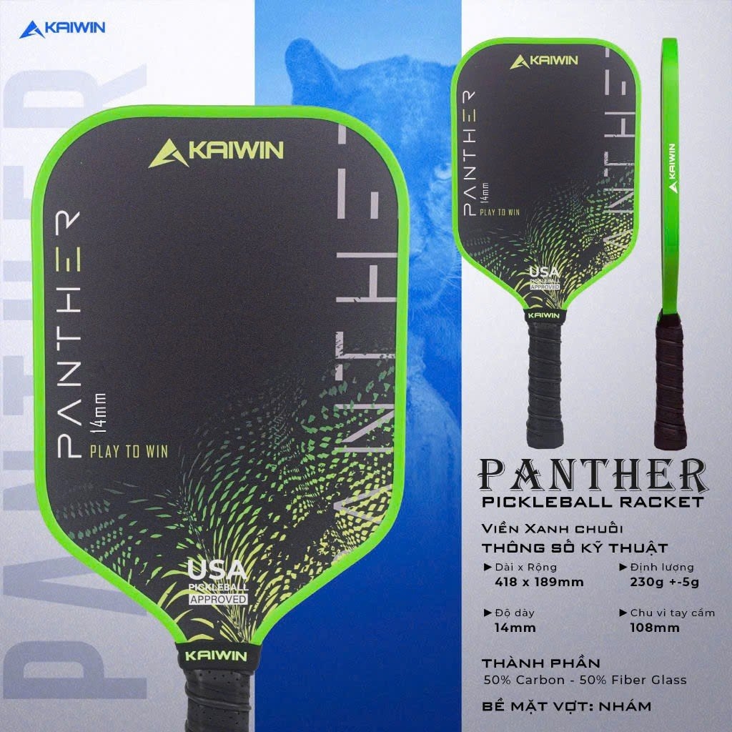 Vợt Pickleball Panther Pro 14mm