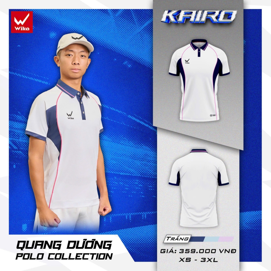 Áo Thun Wika Polo Kairo - Trắng