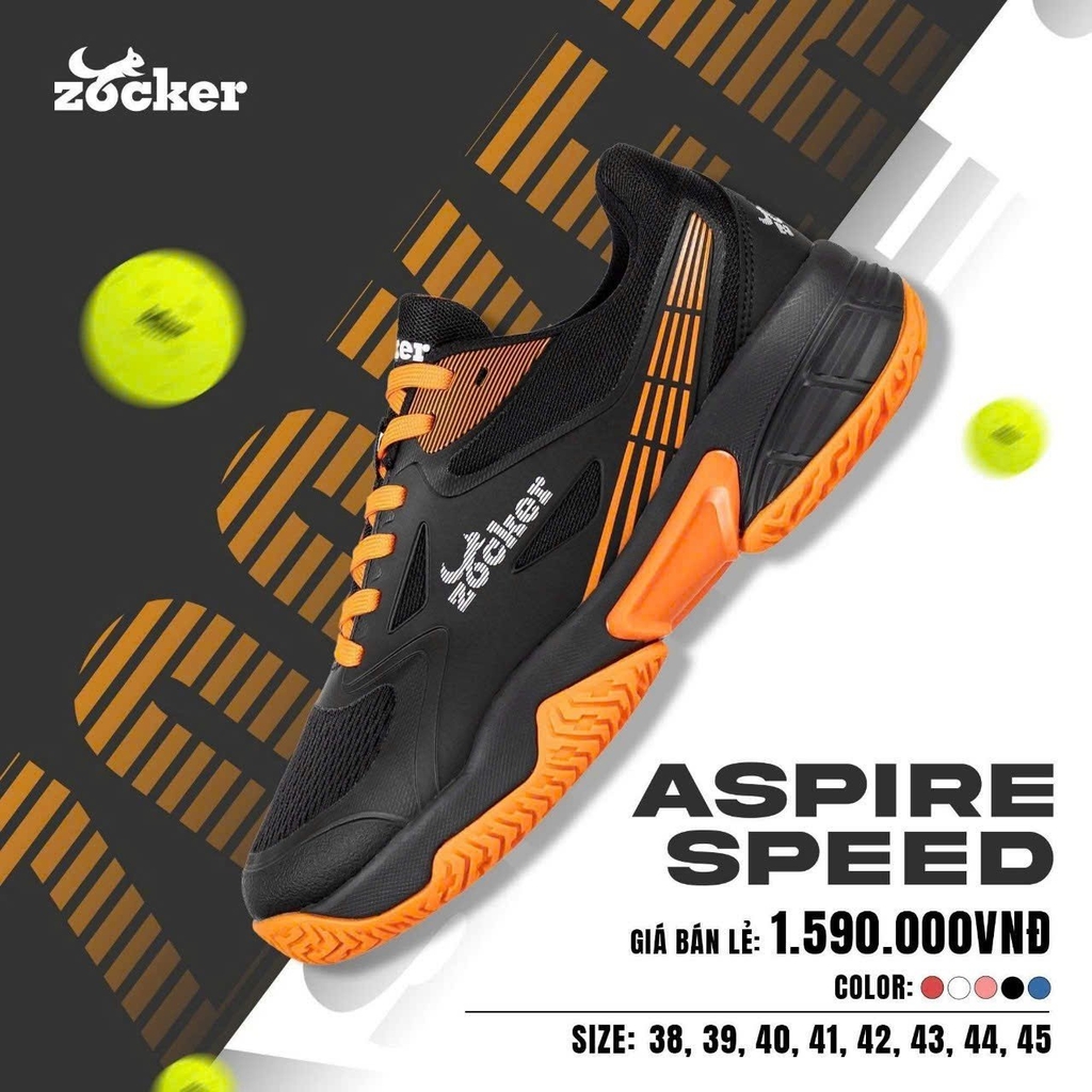 Giày Zocker ASPIRE SPEED - Đen cam