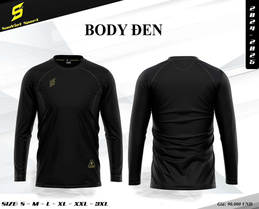 Áo Body Tay Dài Xanh Đen