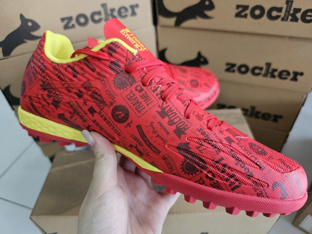 Giày Bóng Đá Zocker Winner Energy Đỏ