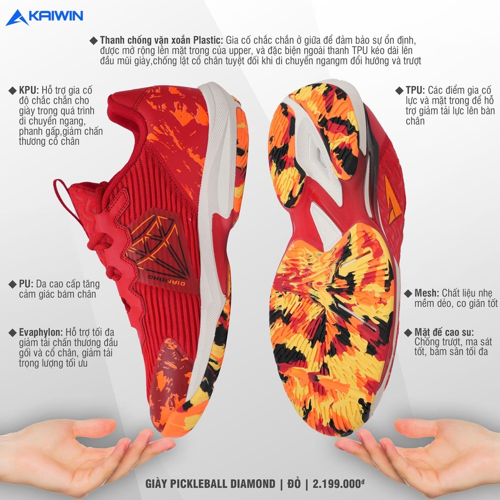 Giày thể thao Diamond Đỏ