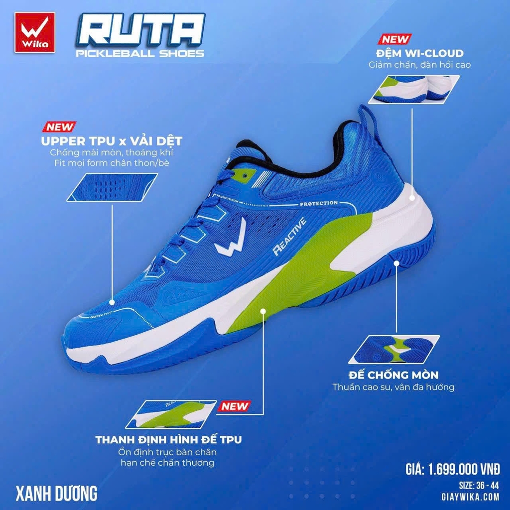 Giày thể thao Wika Ruta - Xanh dương