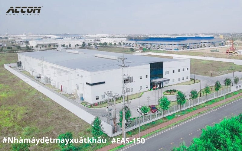 ACCOM cung cấp hệ thống khí nén công suất lớn EAS-150A cho Nhà máy dệt may xuất khẩu hàng đầu Việt Nam