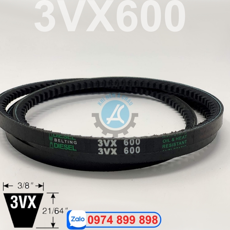 3VX600  Dây curoa cho máy nén khí