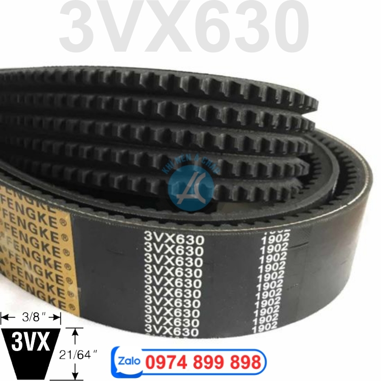 Dây curoa 3VX630 cho máy nén khí