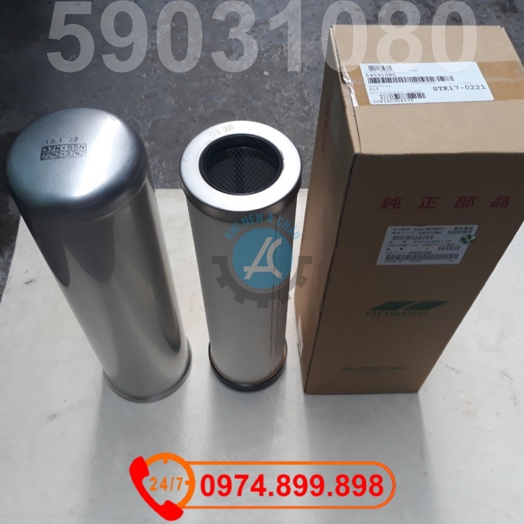 Lọc tách dầu 59031080 máy nén Hitachi next series