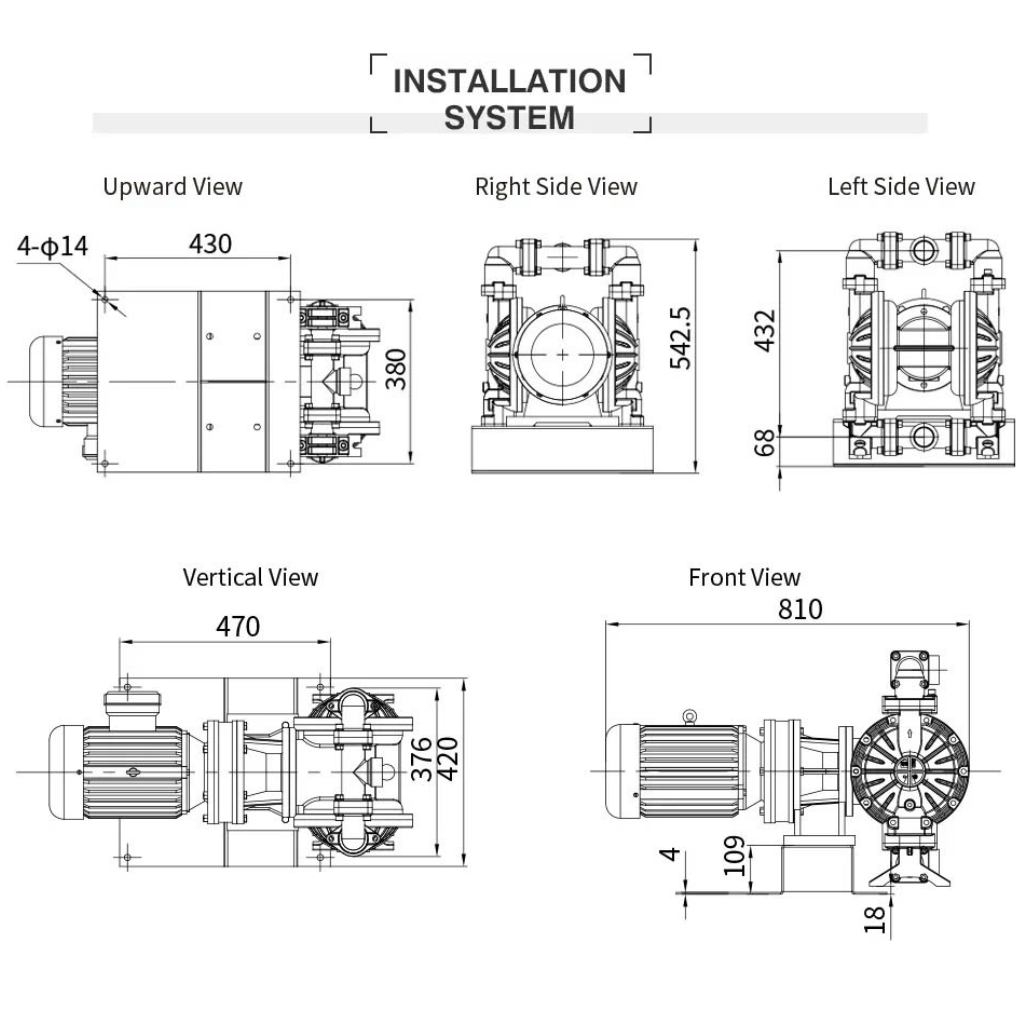 Bơm màng điện thân nhôm GODO BFD Series