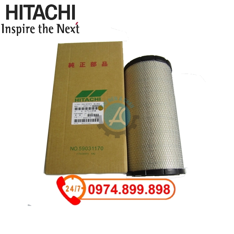 Lọc khí Hitachi 59000300 cho máy nén