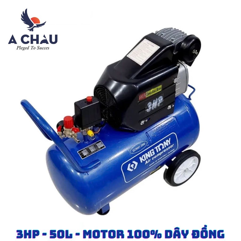Máy nén khí không dầu mini KingTony KTC 50 đầu liền