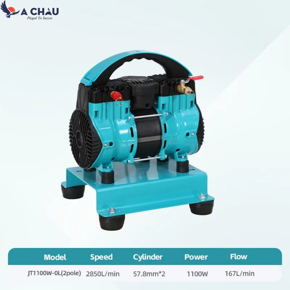 Máy nén khí mini không dầu sách tay