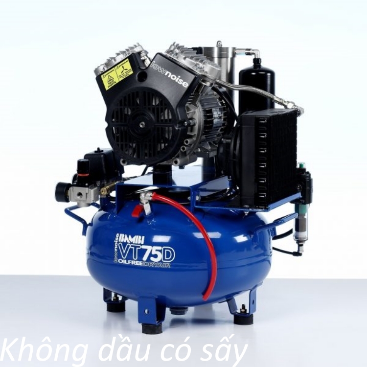 Máy nén khí Mini không dầu tích hợp sấy