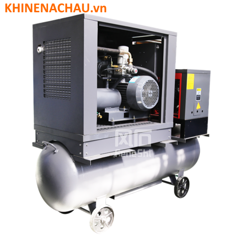 Máy trục vít tích hợp sấy 4~15kw chạy dây đai