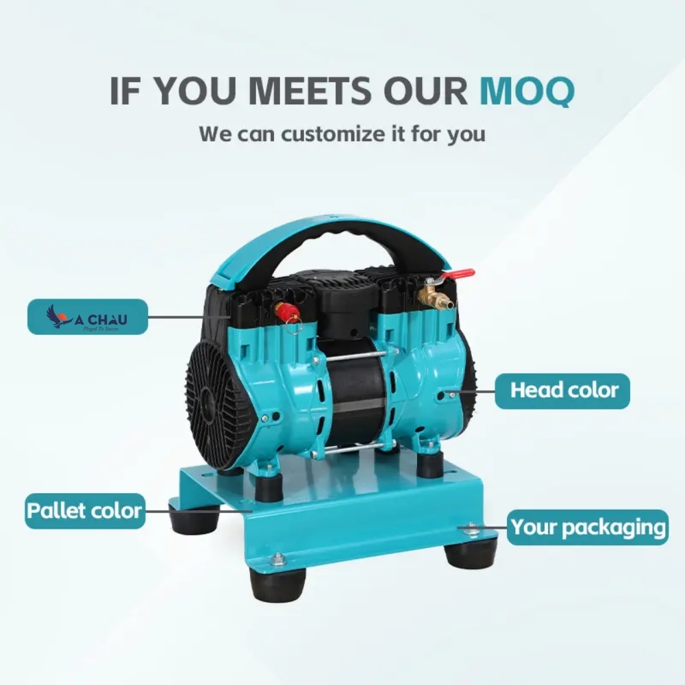 Máy nén khí mini không dầu sách tay