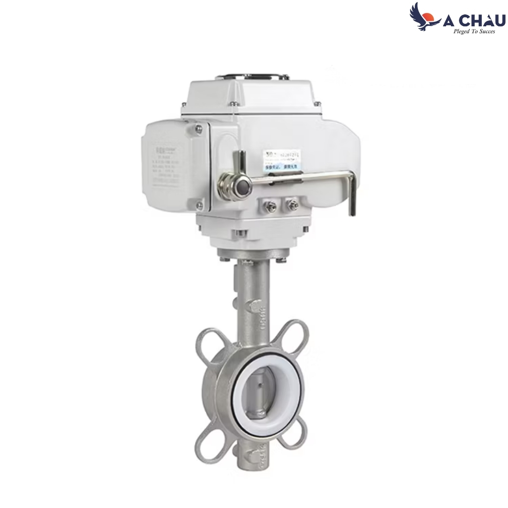 Van bướm điều khiển điện thân inox
