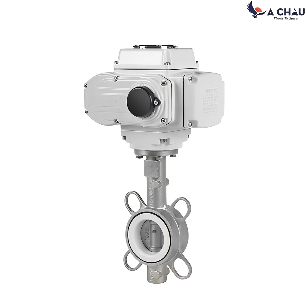 Van bướm điều khiển điện thân inox