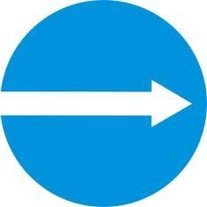 Biển báo số 301a chỉ hướng đi thằng phải theo chất lượng cao giá rẻ
